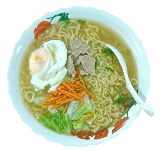 sopa ramen de res